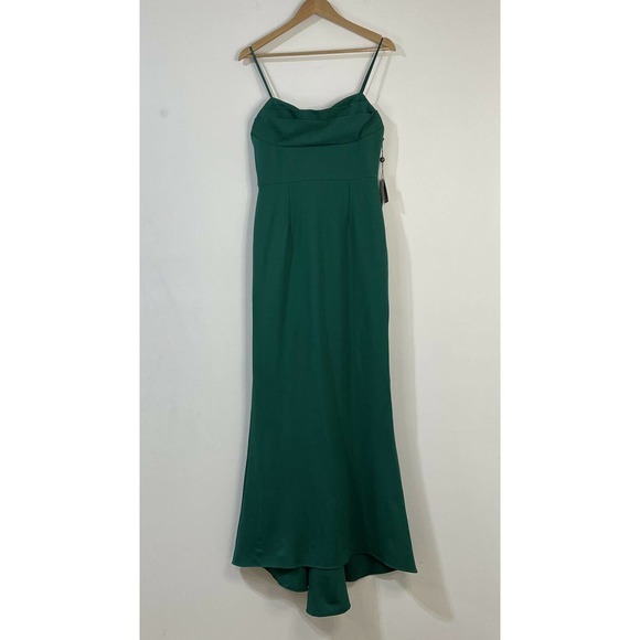 Adrianna Papell Lola Strapless Gown Size Petite 10 Green - Picture 2 of 11